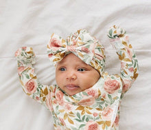 Load image into Gallery viewer, Knotted Baby Gown - Dusty Pink Floral