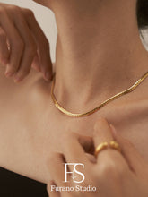 Load image into Gallery viewer, 3.5mm 18K Gold Filled Curb Chain Necklace, Cuban Link Neckla