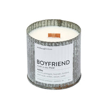 Load image into Gallery viewer, Boyfriend Rustic Vintage Farmhouse Wood Wick Candle: 10oz