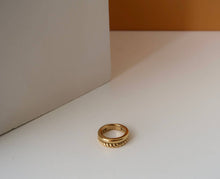 Load image into Gallery viewer, 18K Gold Double Twisted Ring, 18K Gold Braided Ring