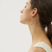 Load image into Gallery viewer, 14K Gold Celestial Statement Earring Gold Geometric Earring