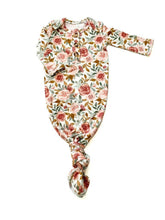 Load image into Gallery viewer, Knotted Baby Gown - Dusty Pink Floral