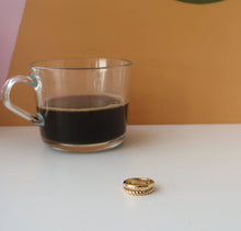 Load image into Gallery viewer, 18K Gold Double Twisted Ring, 18K Gold Braided Ring