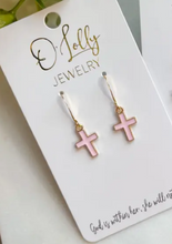 Load image into Gallery viewer, O&#39;lolly &quot;Cross&quot; Earrings
