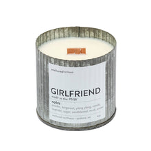 Load image into Gallery viewer, Girlfriend Rustic Vintage Farmhouse Wood Wick Candle: 10oz