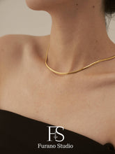 Load image into Gallery viewer, 3.5mm 18K Gold Filled Curb Chain Necklace, Cuban Link Neckla