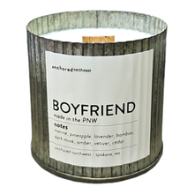 Load image into Gallery viewer, Boyfriend Rustic Vintage Farmhouse Wood Wick Candle: 10oz