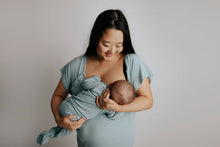 Load image into Gallery viewer, Blue Bird Knotted Gown