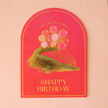 Load image into Gallery viewer, You Croc My World Birthday Card | Crocodile