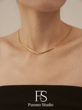 Load image into Gallery viewer, 3.5mm 18K Gold Filled Curb Chain Necklace, Cuban Link Neckla
