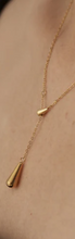 Load image into Gallery viewer, 18K Gold Water Drop Necklace Regular price
