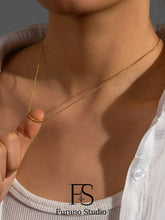 Load image into Gallery viewer, 1mm Gold Thin Herringbone Necklace
