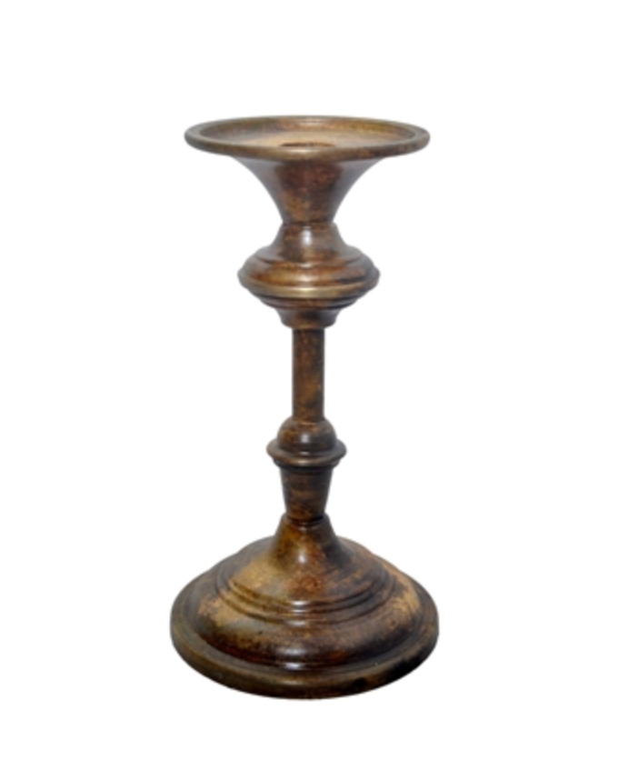 Antique Brass Candle Holder