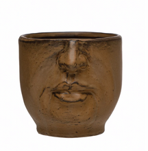 Load image into Gallery viewer, Stoneware Planter with Face
