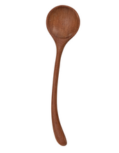 Load image into Gallery viewer, Hand Carved Doussie Wood Spoon with Curved Handle
