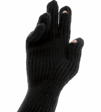 Load image into Gallery viewer, Ribbed Knot Gloves with Finger Holes
