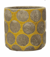 Load image into Gallery viewer, Terra-cotta Planter with Wax Relief Dots
