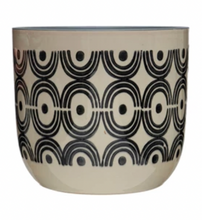 Load image into Gallery viewer, Hand-Painted Stoneware Planters w/ Patterns
