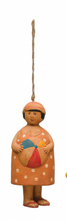 Load image into Gallery viewer, Hand-Painted Stoneware Nautical Bells w/ Jute Rope Hanger

