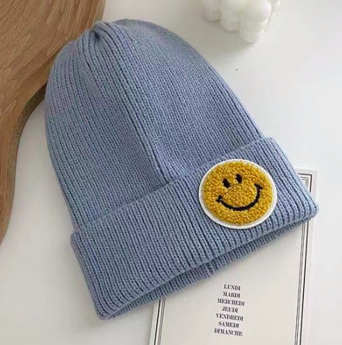 Unisex Casual Smiley Face Beanie