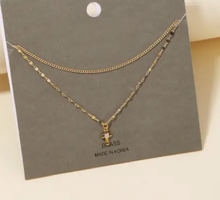 Load image into Gallery viewer, Mini Cross Pendant Chain Layered Necklace
