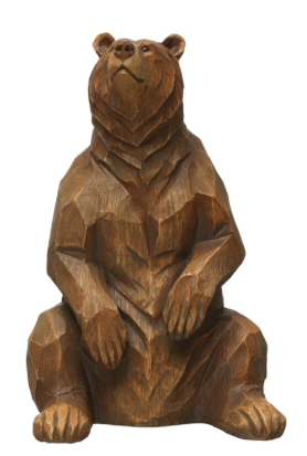 Sitting Bear, Wood Finish