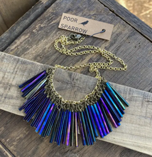 Load image into Gallery viewer, Rainbow Fringe Beaded Statement Necklace
