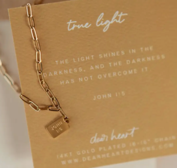 True Light Mini Tag Necklace